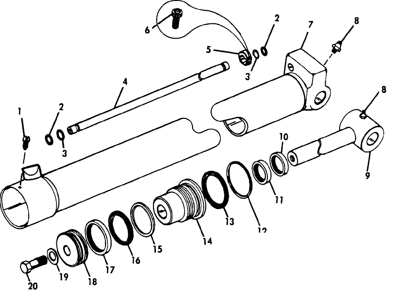 085 BOOM, CROWD CYLINDER ASSEMBLY