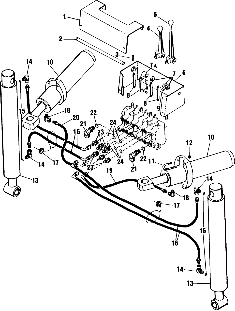 089 D-130 STABILIZER & SWING CYLINDER HYDRAULICS