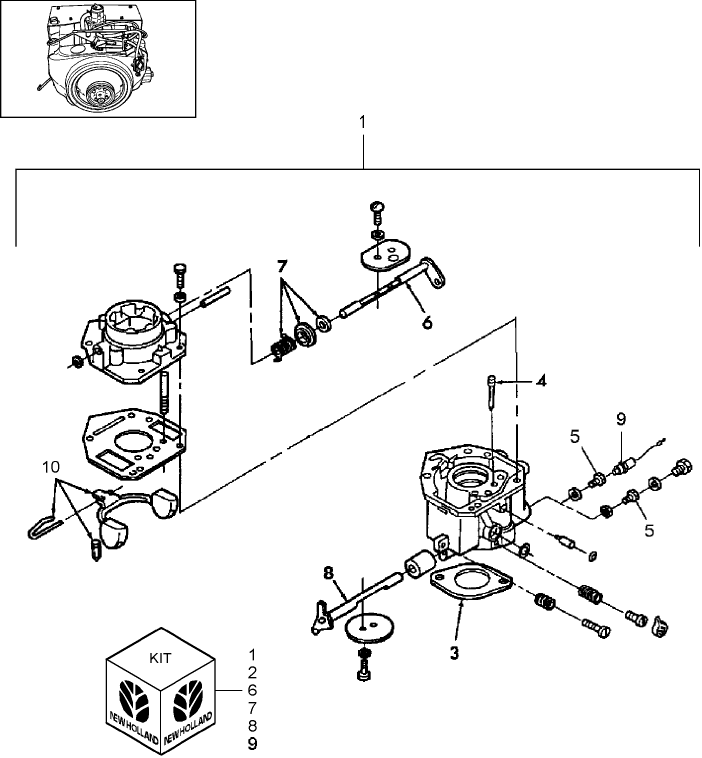 01.01.07(1) CARBURETOR COMPONENTS - ONAN, L120