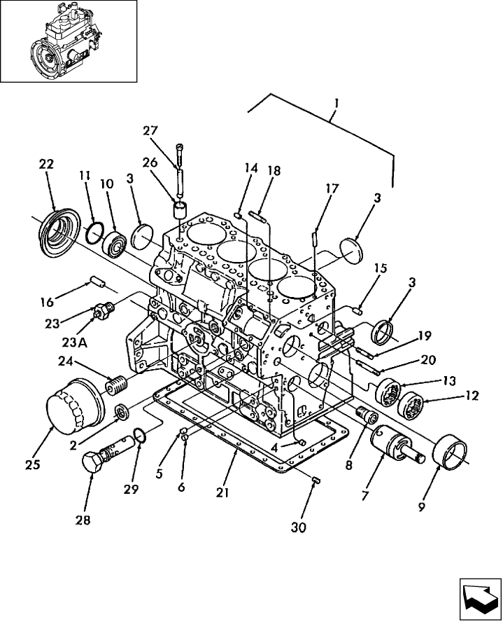 01.02.01( 01) CYLINDER BLOCK, L160 ASN N7M448360, L160 EU ASN N7M462079