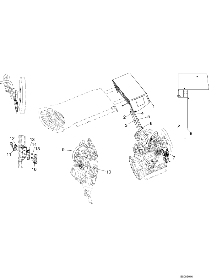 09-18A CAB - HEATER SYSTEM, DELUXE CAB