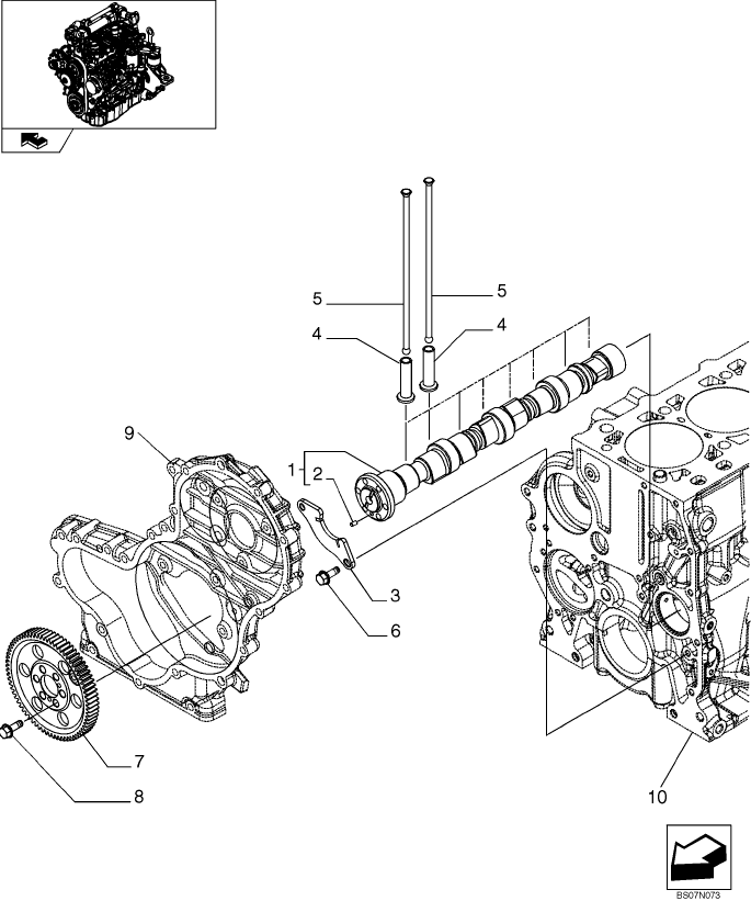 02-55 CAMSHAFT - TIMING CONTROL ASN N8M464426