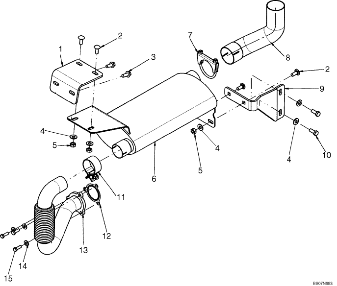 02-03B EXHAUST SYSTEM; ASN N8M464426