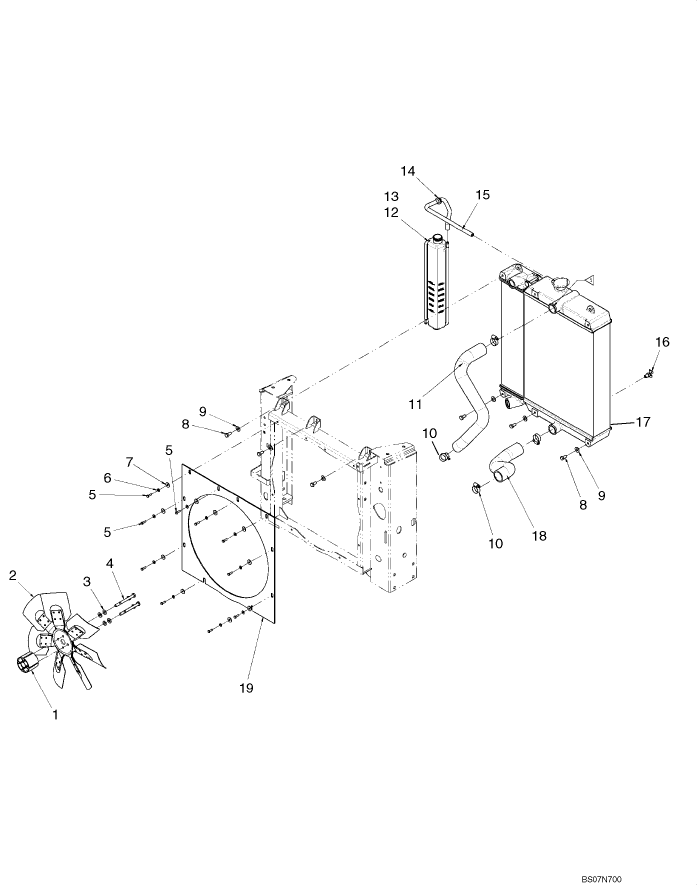 02-01A FAN, RADIATOR/OIL COOLER - COOLANT RECOVERY SYSTEM; IF USED