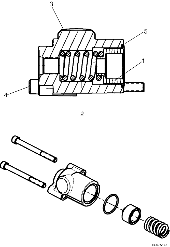 08-01D CONTROL VALVE, SPOOL END GROUP P. O.