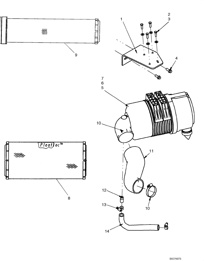 02-04A AIR CLEANER - ENGINE, IF USED; L190 ASN N7M459487, C190 ASN N7M457282