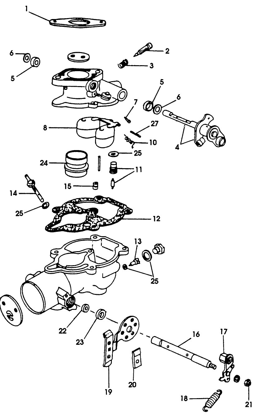 055 WISCONSIN TJD ENGINE, CARBURATOR