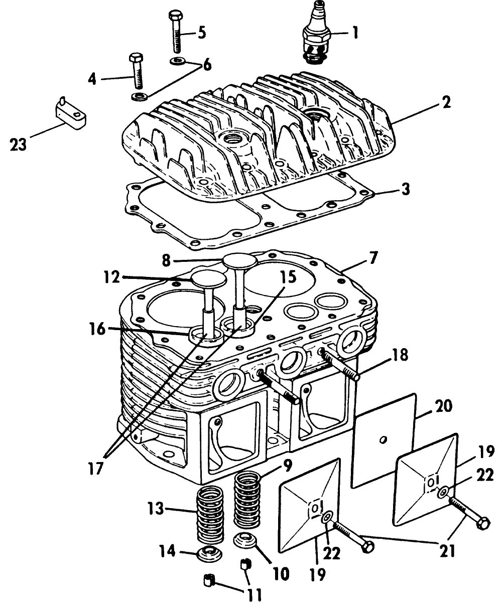 052 WISCONSIN TJD ENGINE, CYLINDER BLOCK GROUP