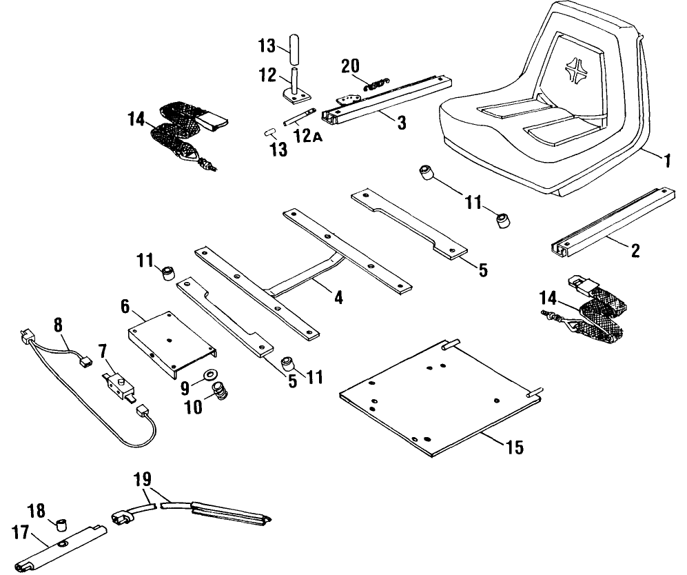 003 SEAT & SUPPORT GROUP, USED ON & ASN 534162