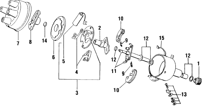 058 DISTRIBUTOR ASSEMBLY, WISCONSIN VH4D ENGINE