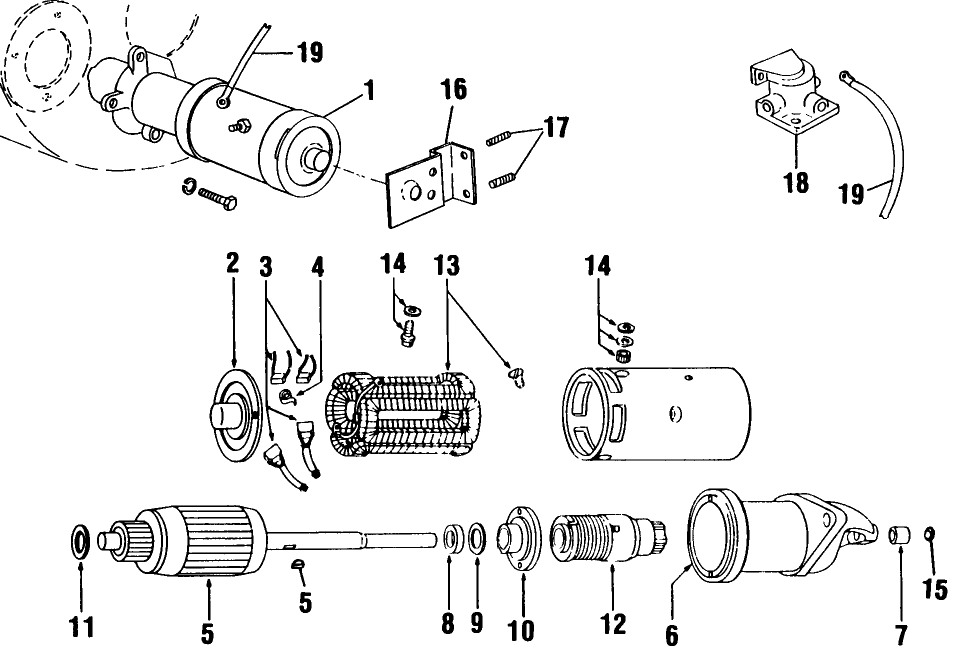 059 STARTING MOTOR, WISCONSIN VH4D ENGINE