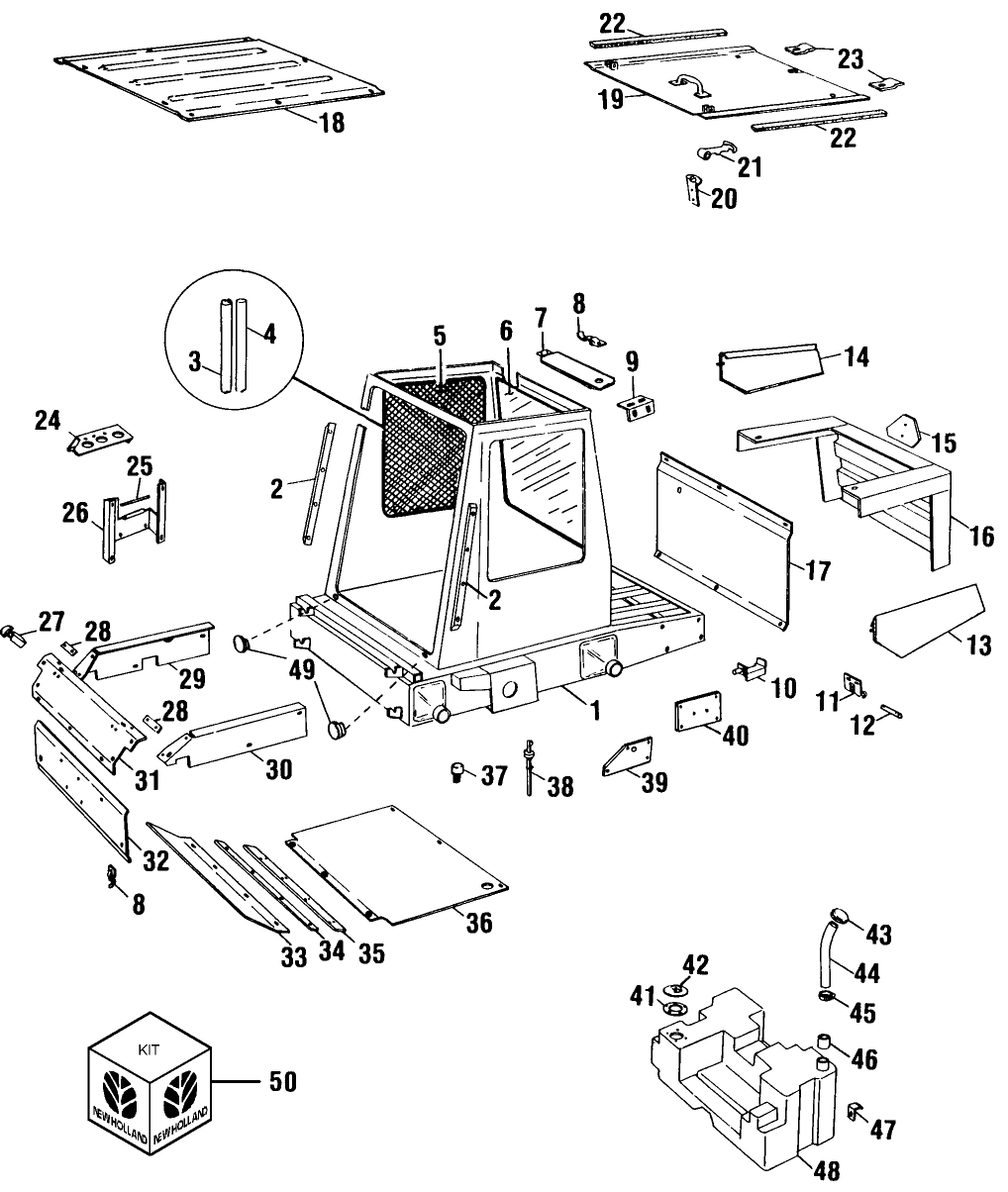 001 MAIN FRAME, FUEL TANK & ENGINE SHROUDING