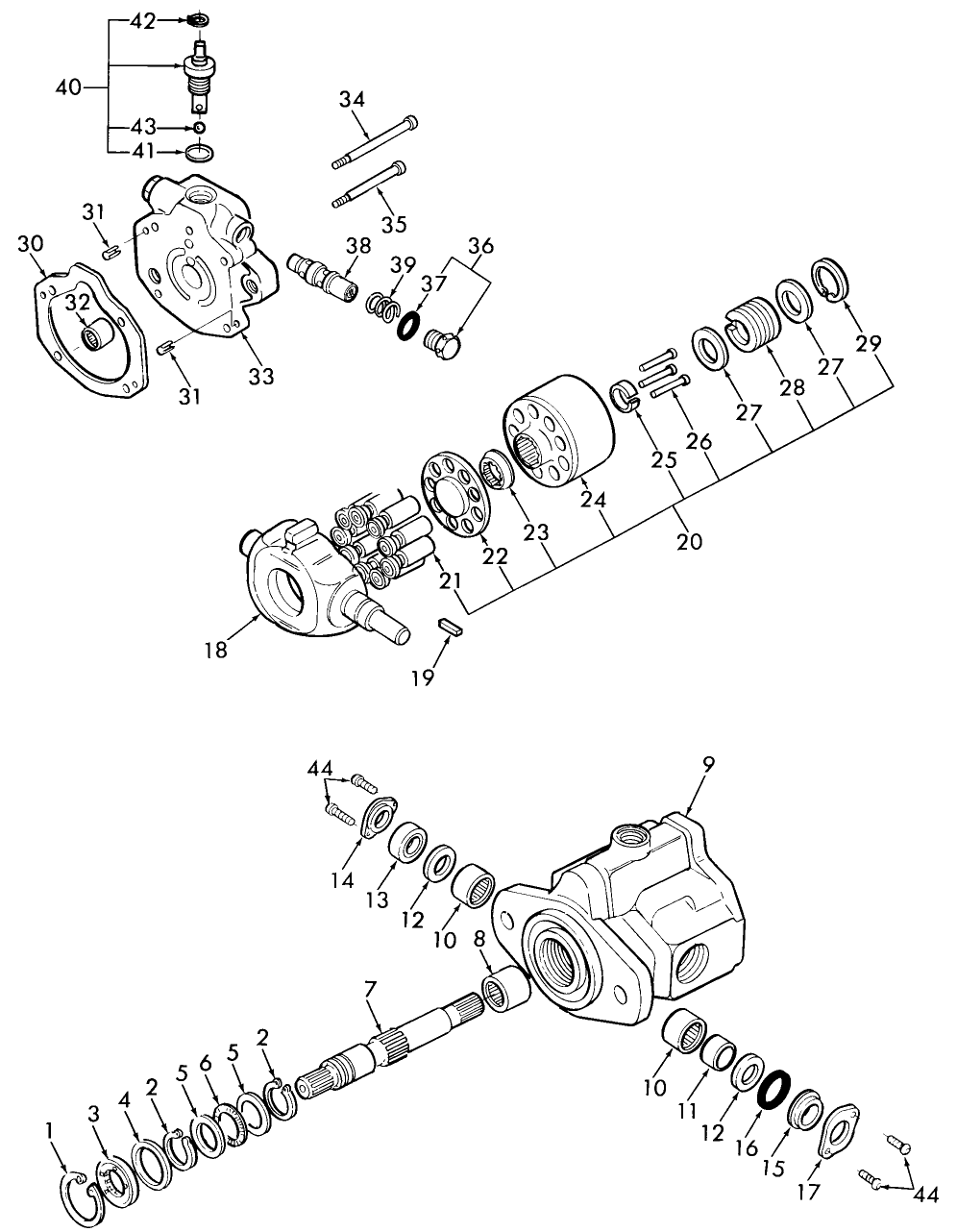 06B01 PISTON PUMP ASSEMBLY, FRONT