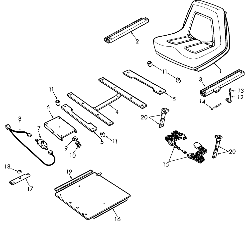 004 SEAT ASSEMBLY (BSN 709330)