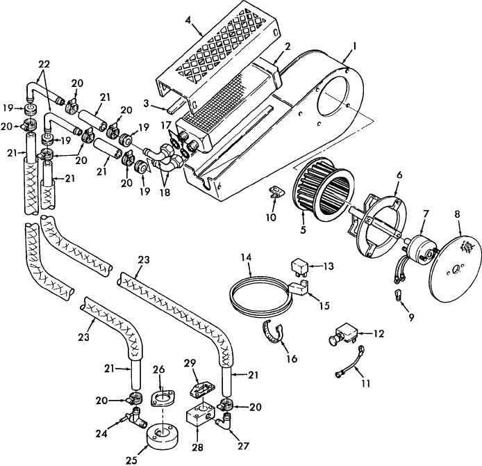 012 CAB HEATER KIT, RED DOT