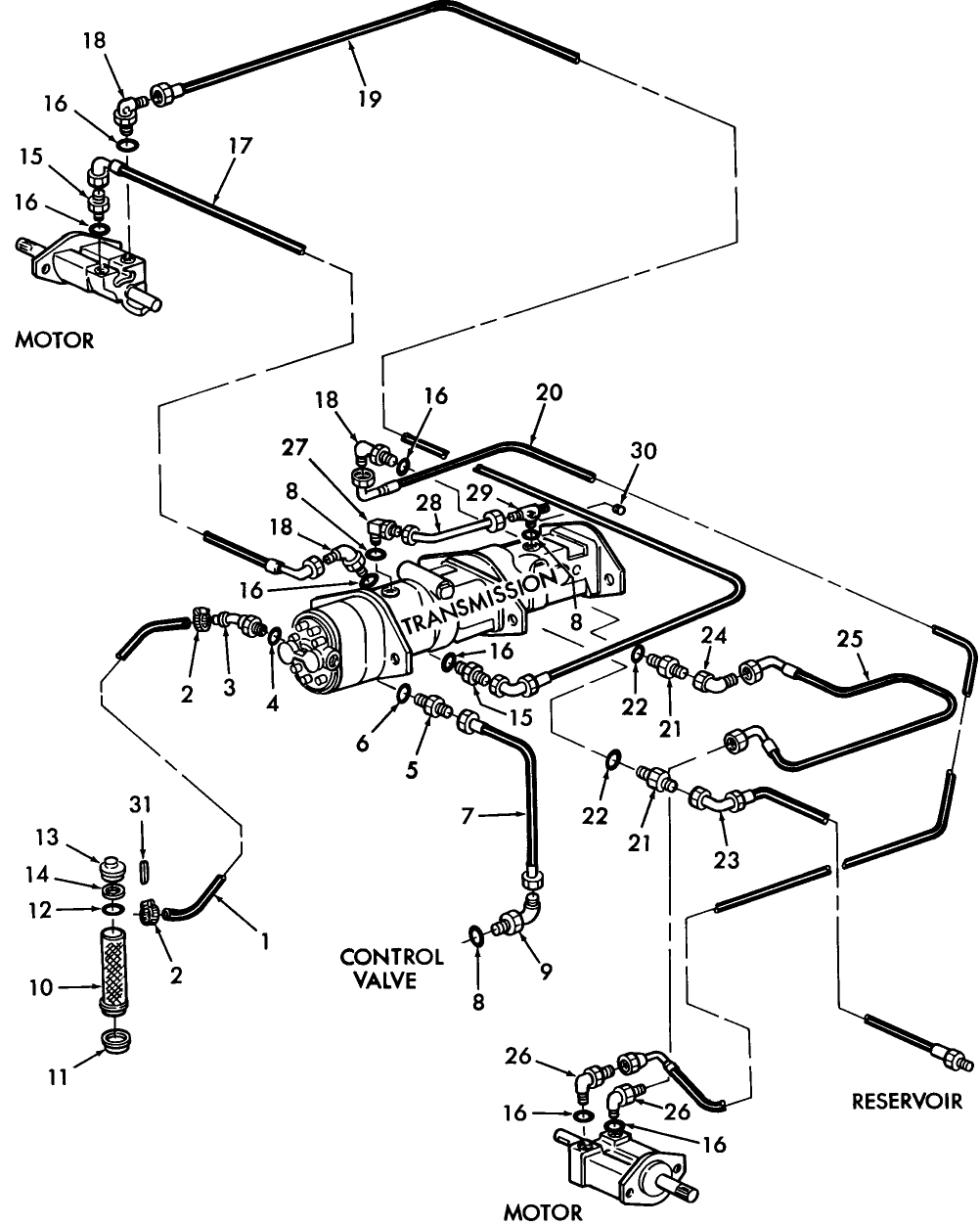 103 MOTOR & TRANSMISSION HYDRAULICS