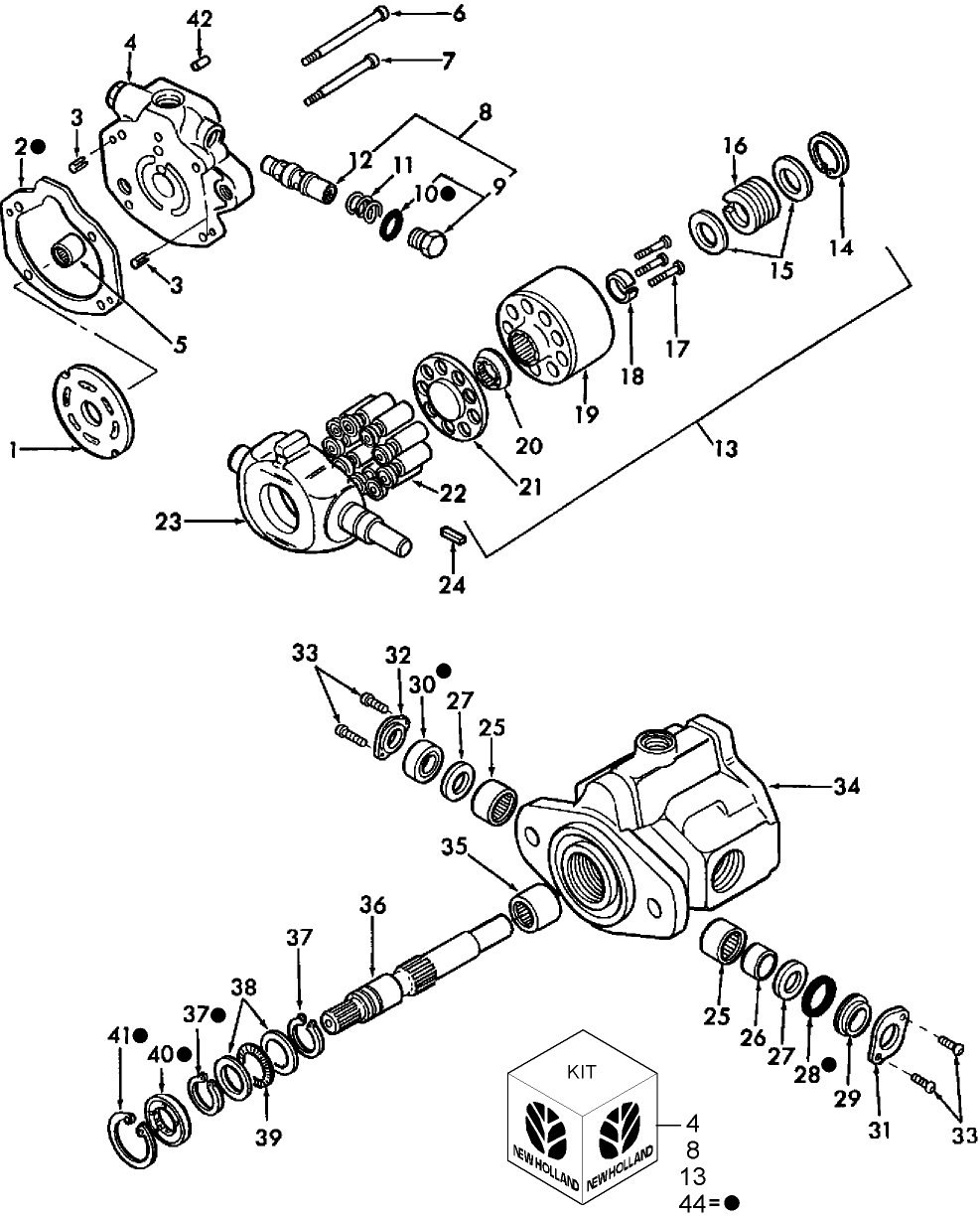 106 PISTON PUMP, FRONT