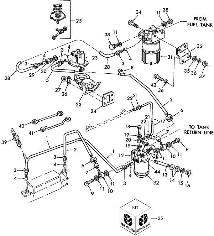 075 PERKINS 4.108 DIESEL ENGINE, FUEL SYSTEM