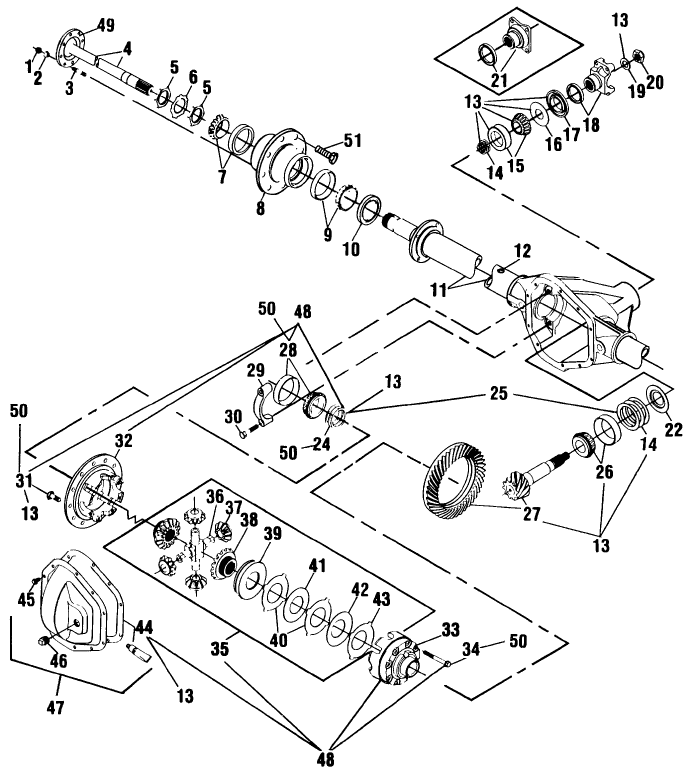 008 FRONT & REAR AXLE ASSEMBLIES