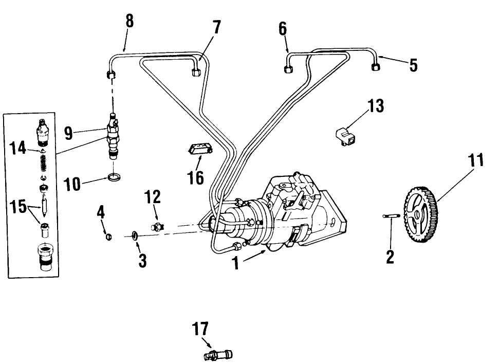 049 L423D ONAN ENGINE FUEL INJECTION GROUP