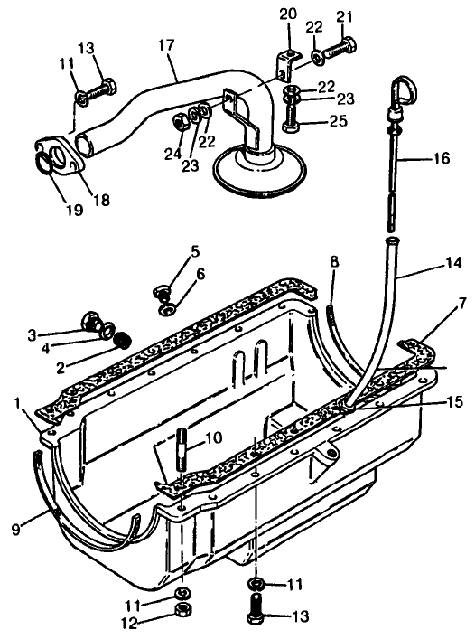 069 OIL PAN, PERKINS 4.203.2 DIESEL ENGINE