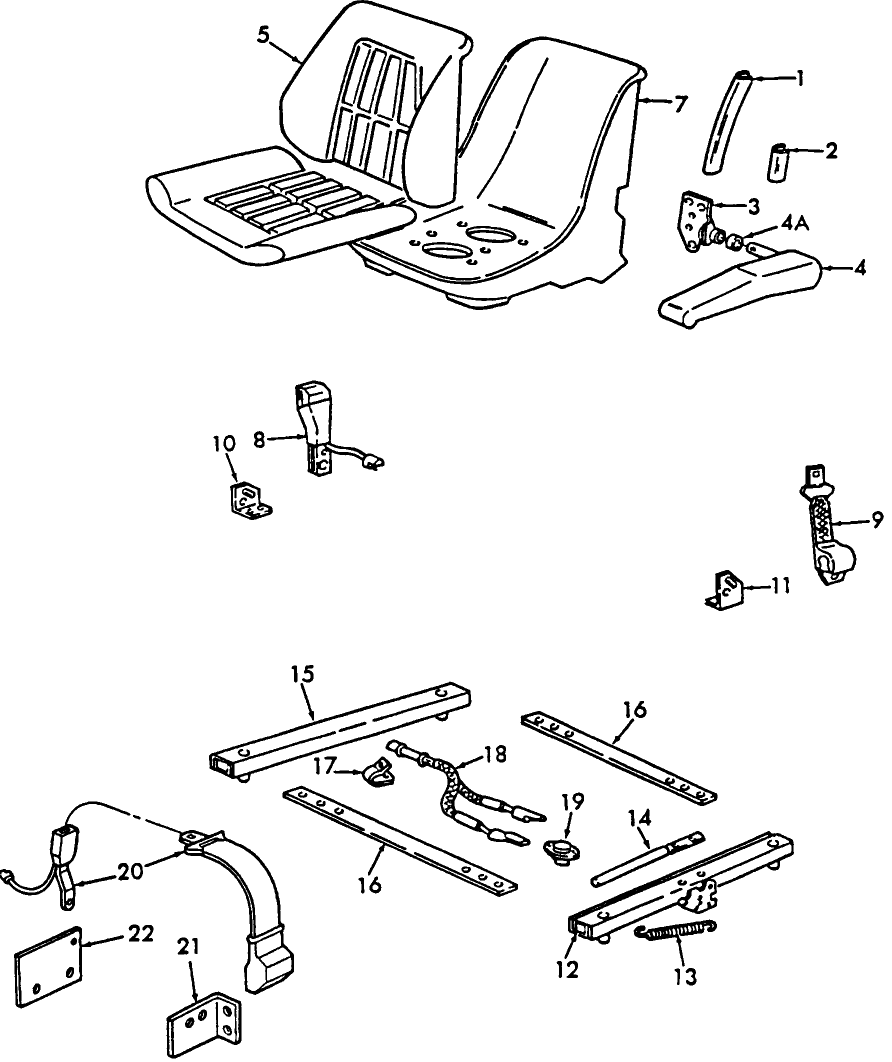 006 DELUXE SEAT, L783 & ASN 728788 (L781 DELUXE);  715992 (L785 DELUXE)