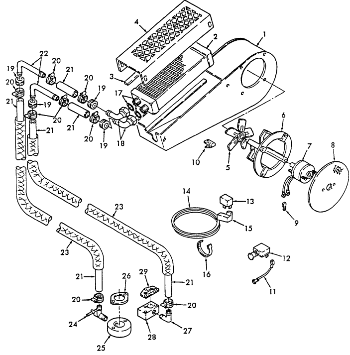 011 CAB HEATER KIT, RED DOT