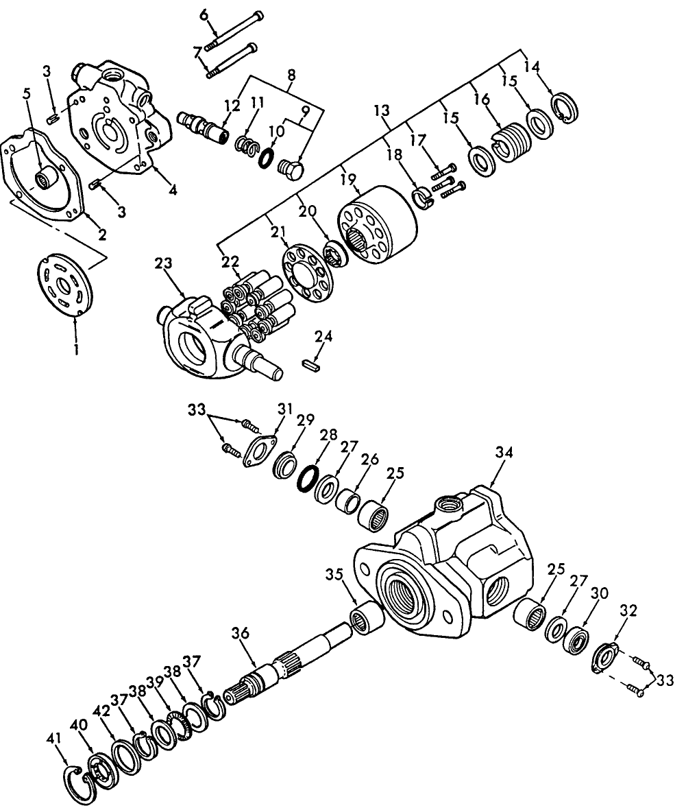 100 REAR PISTON PUMP, DEUTZ & PERKINS