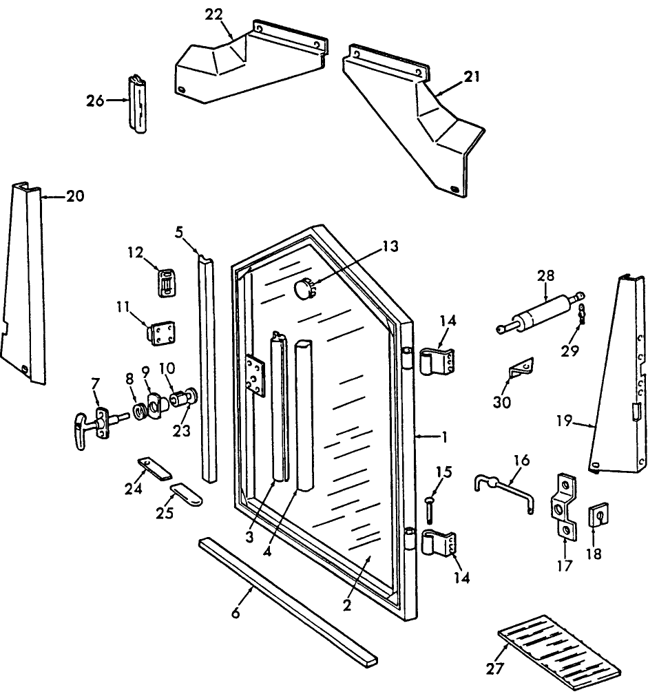 007 CAB DOOR & RELATED PARTS