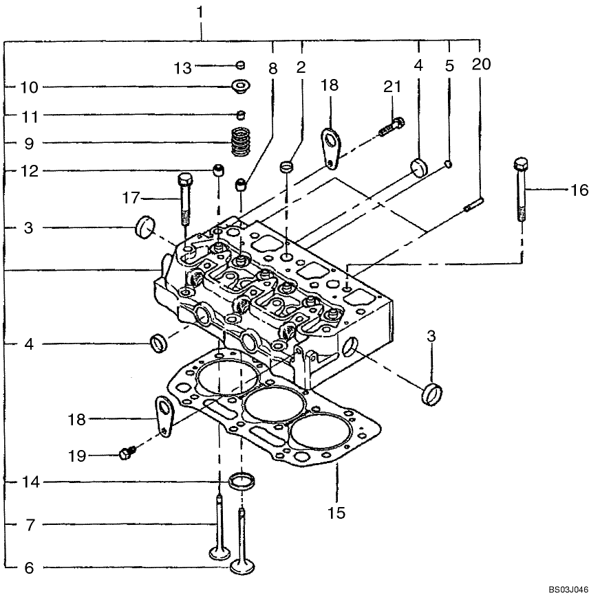 01.04.01 CYLINDER HEAD, TIER 2 ENGINE