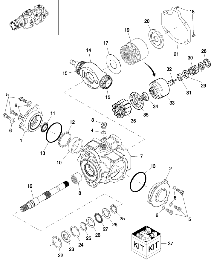 03.06.03 PISTON PUMP, REAR