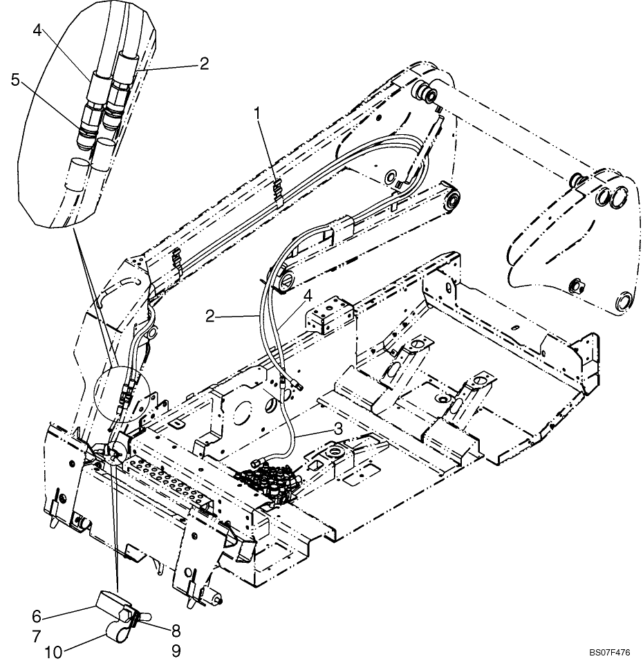 07.10.08 BOOM HYDRAULICS - MOUNTING PLATE, STANDARD FLOW (IF USED)