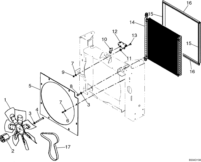 02-02 FAN, FAN BELT - STANDARD OIL COOLER