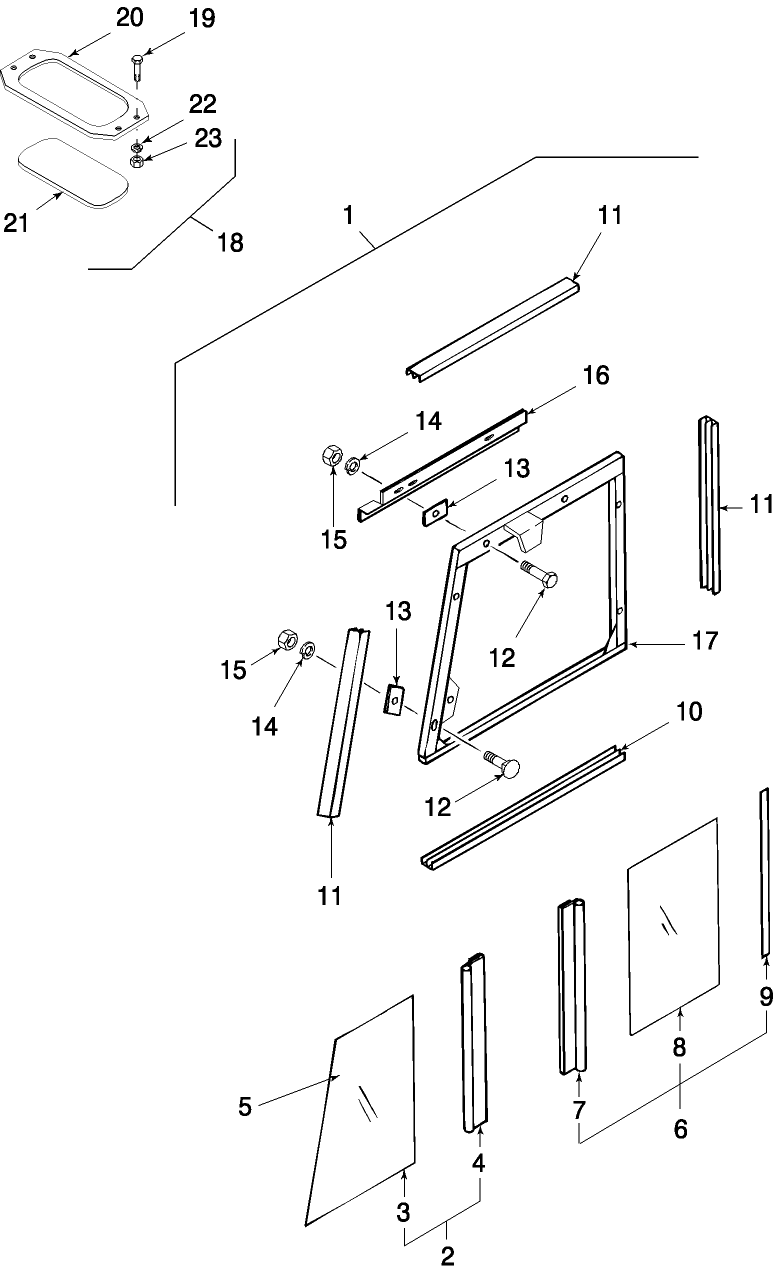 01A02 TOP & SIDE WINDOWS