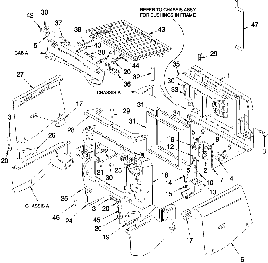 01B01 REAR HOOD