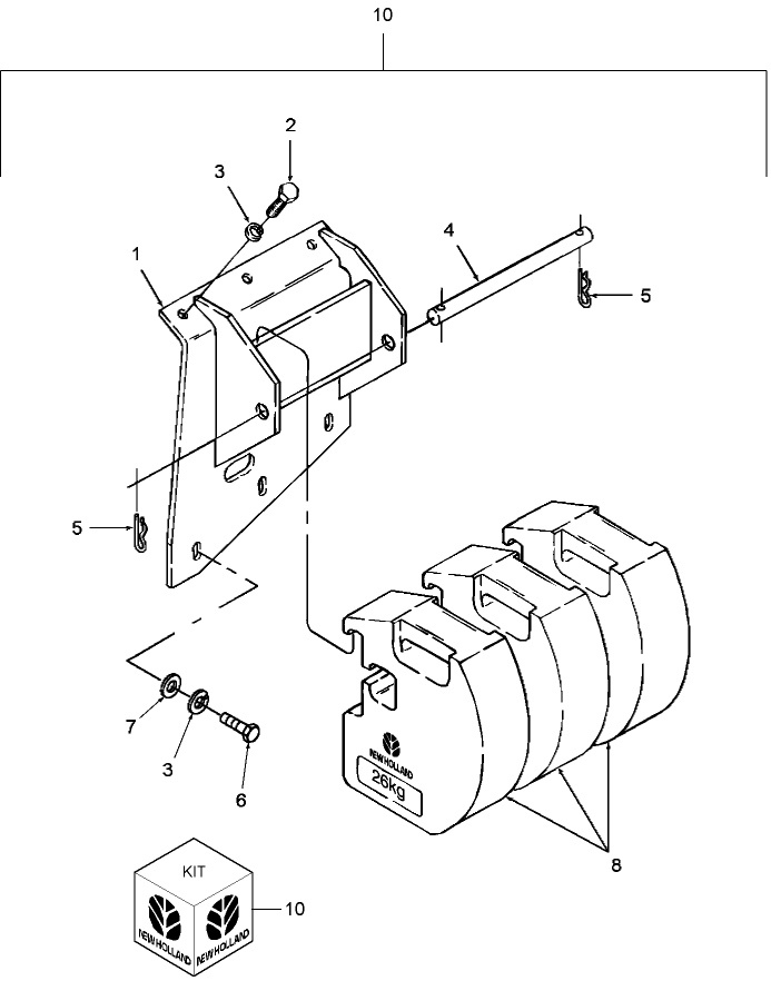 07A03 COUNTER WEIGHT KIT