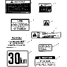 16D03 SAFETY DECALS