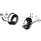 01A03 FRONT WHEEL, TWO PIECE - 230A, 530A (81/4-83), 2910, 3910N, 3610NO, 4610O, 4610 ( U.S.)