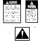 1.98.2( 6) DECALS, ATTENTION & WARNING