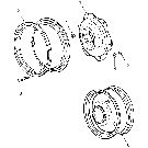 01A04 STANDARD REAR WHEELS, ROUND DISC