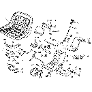 13B03 DELUXE SEAT ASSEMBLY (2-70/) - 2000, 3100, 3120, 3310, 4000, 5000, 7000, EXCEPT SWEDEN