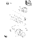 08C03 WATER PUMP COMPONENTS, EMISSIONIZED ENGINE