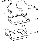 019 BATTERY HOLD DOWN BRACKETS AND CABLES, FOR VHD ENGINE, MODEL 271