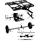 013 FRAME & WHEEL ASSEMBLY, PULL TYPE, H-SERIES - 11-153 THRU 11-167