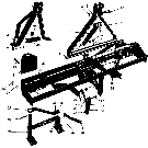 014 LIFT FRAME ASSEMBLY, REVERSIBLE BUSH & BOG, LIFT TYPE - 11-34,11-36,11-140,11-141,11-142