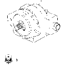 05J03 HYDRAULIC PUMP ASSEMBLY, FRONT MOUNTED, LOADER BACKHOE