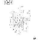 394(02) ISO 2 LEVER BACKHOE CONTROLS, TIE-ROD ASSEMBLY (CENTER PIVOT)