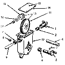 008 WORM GEAR CASE ASSEMBLY