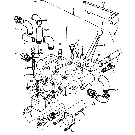 016 HYDRAULIC VALVE, 3 SPOOL, FITTINGS & SHIELD