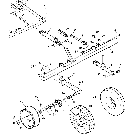 004 GAUGE WHEEL & RELATED PARTS, 120" PULL TYPE, MODEL 9607343